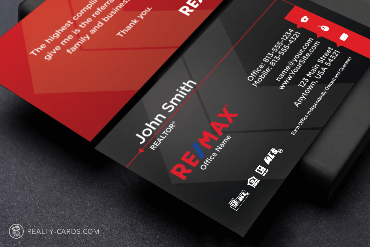 Classic RE/MAX Business Card Design