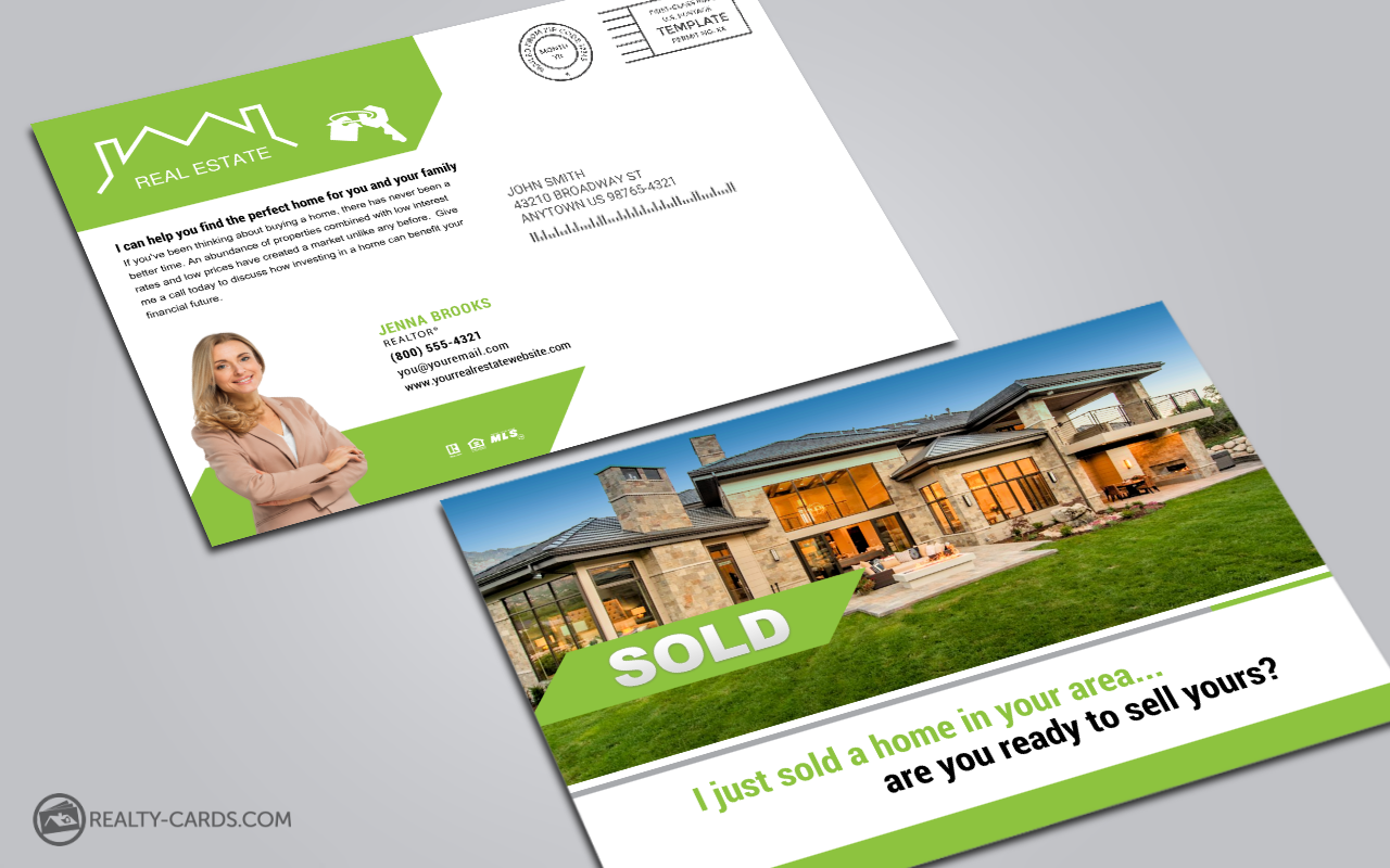 Sold Real Estate Postcards