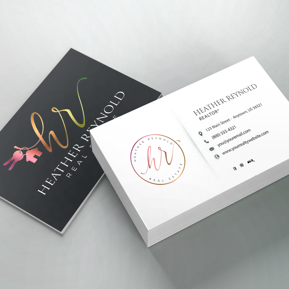 Metallic Ink Business Cards