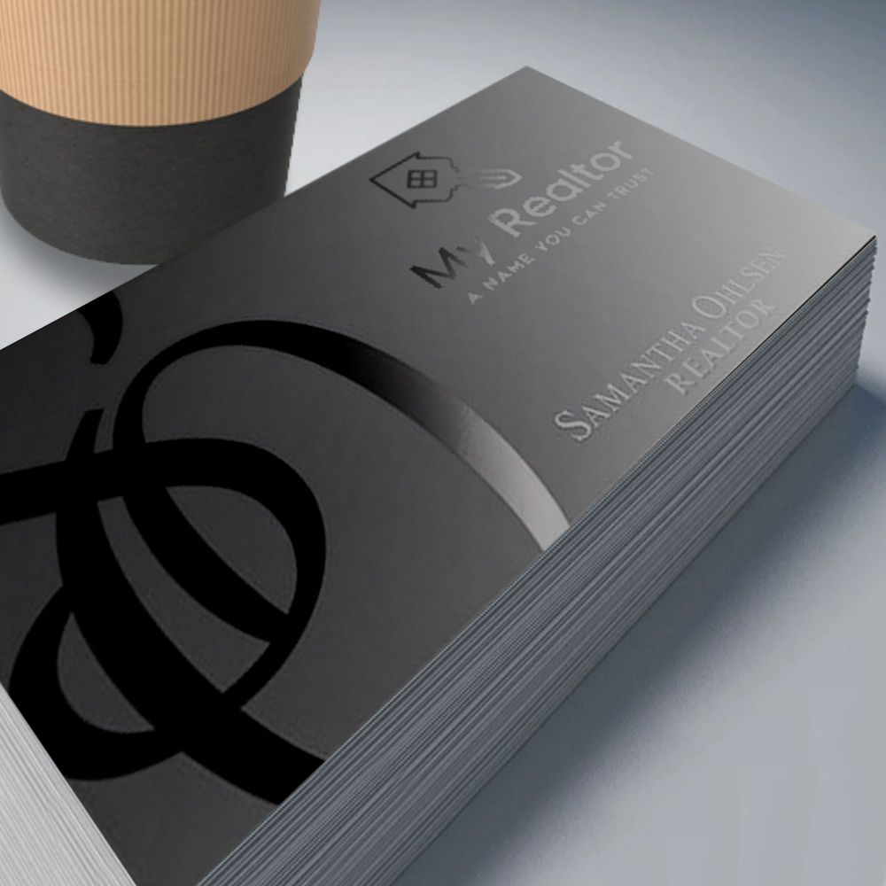 Soft Suede Business Cards