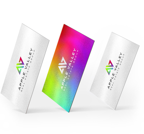 metallic ink business card designs