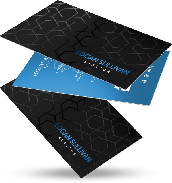 Spot UV Real Estate Business Cards