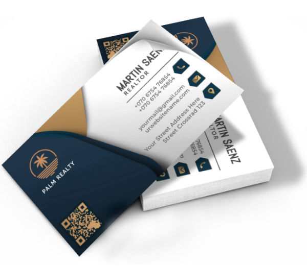 real estate business card stickers