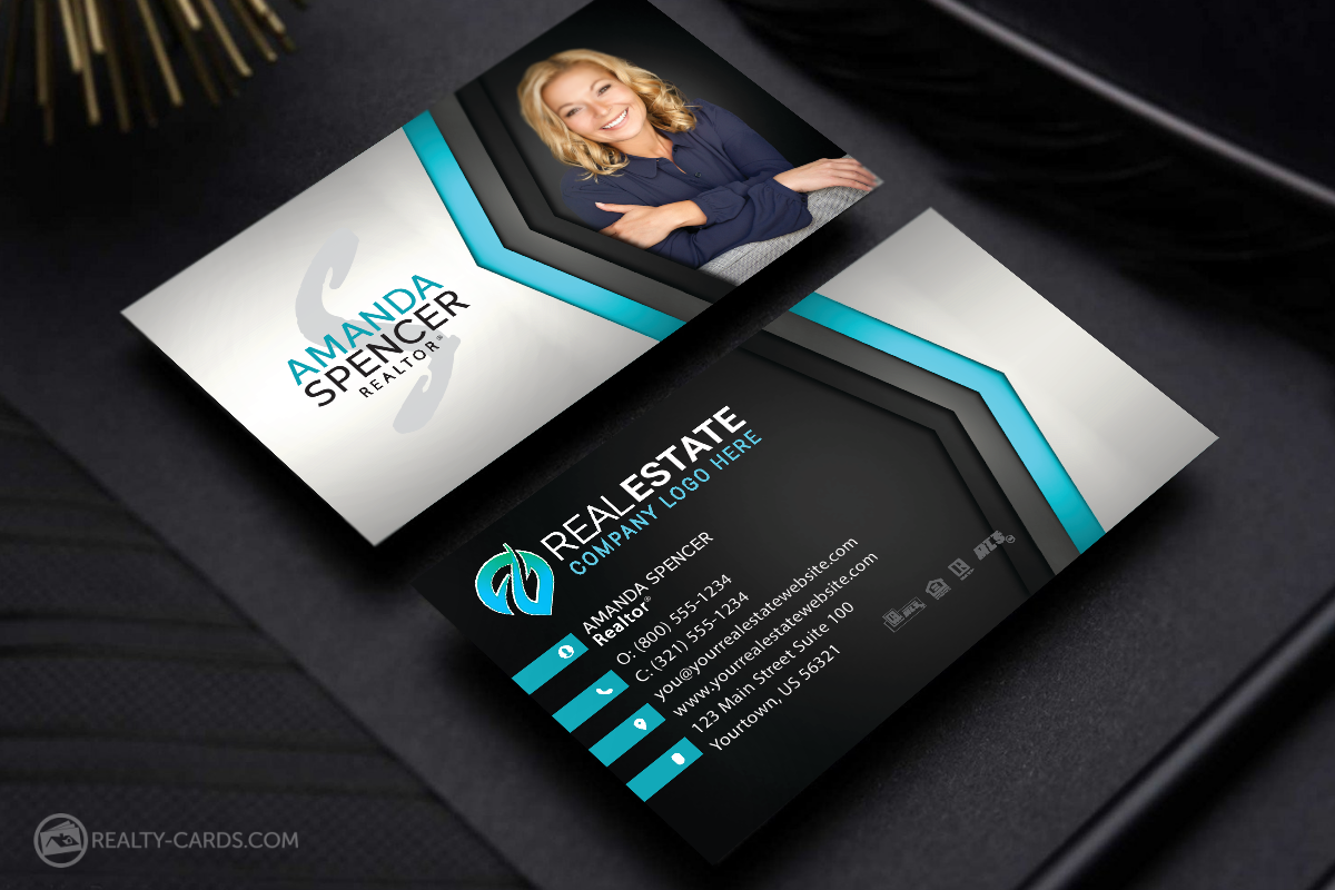 Monogram Real Estate Agent Card