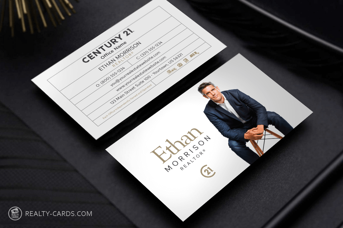 Century 21 Real Estate Agent Business Cards