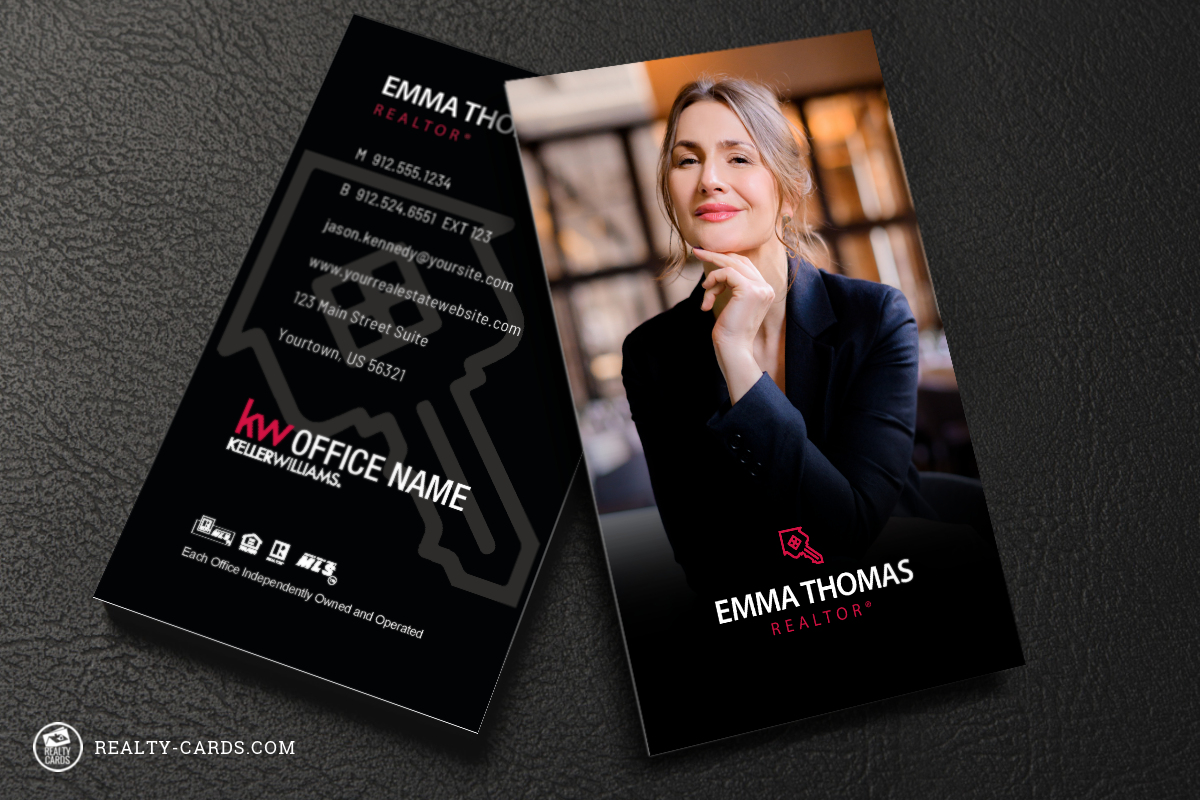 Keller Williams Business Card with Agent Photo