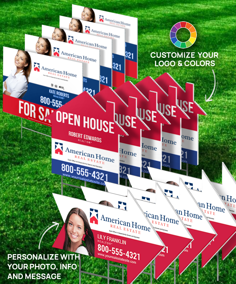 Custom Real Estate Yard Sign Bundles